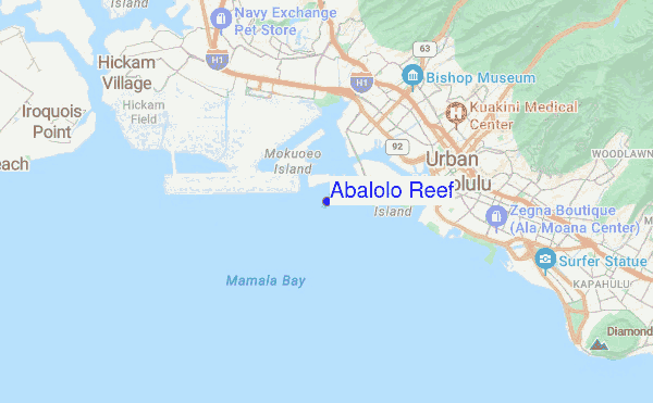 Abalolo Reef location map