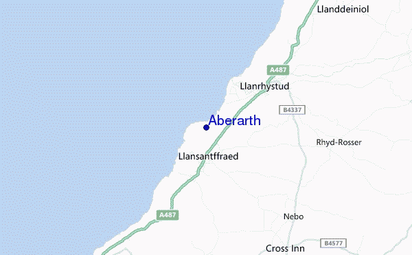 Aberarth location map