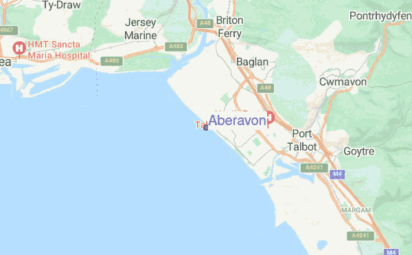 Aberavon location map