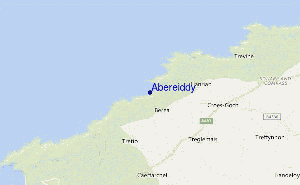 Abereiddy location map
