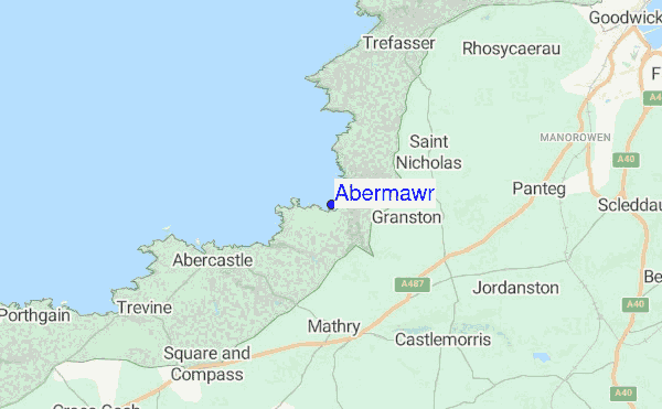 Abermawr location map