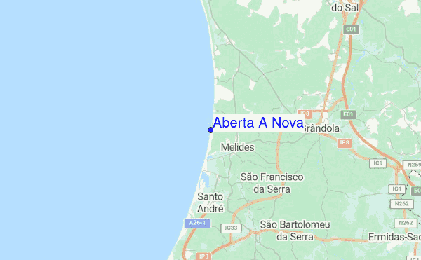 Aberta A Nova Location Map