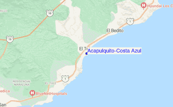 Acapulquito-Costa Azul location map