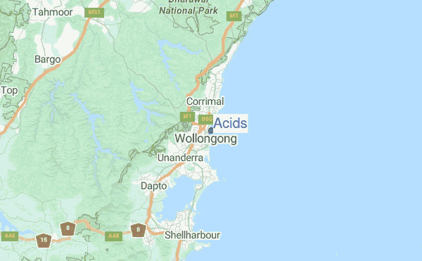 Acids Location Map