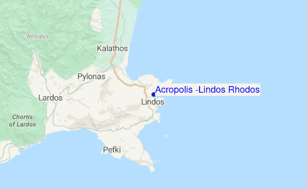 Acropolis (Lindos Rhodos) location map