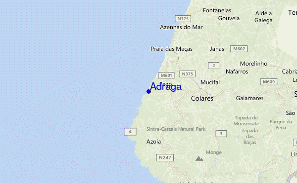 Adraga location map