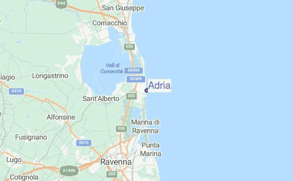 Adria Location Map