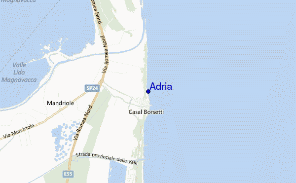 Adria location map