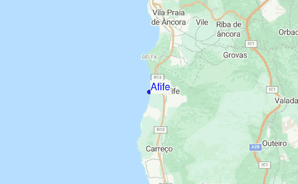 Afife location map