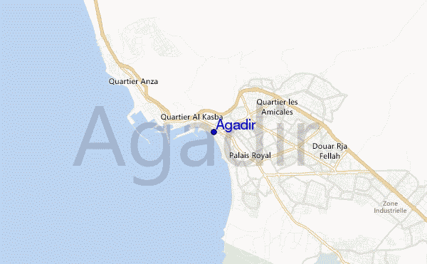 Agadir location map