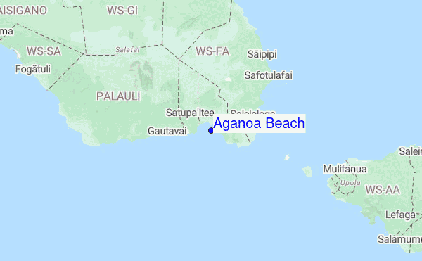Aganoa Beach Location Map