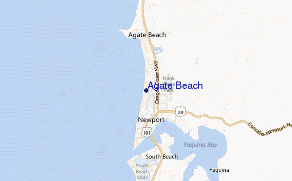 Agate Beach location map