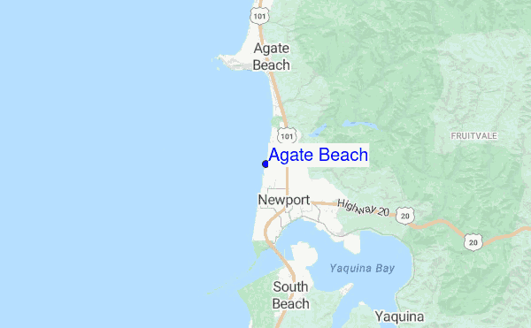 Agate Beach location map