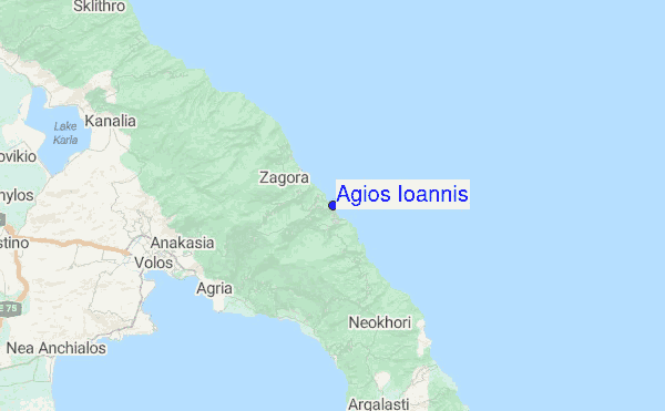 Agios Ioannis Location Map