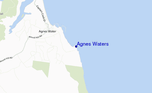 Agnes Waters location map