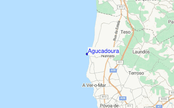 Agucadoura location map