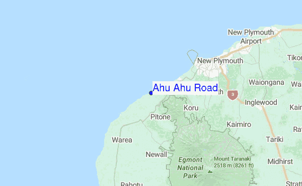 Ahu Ahu Road Location Map