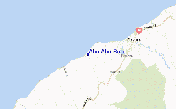 Ahu Ahu Road location map