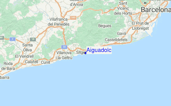Aiguadolc Location Map