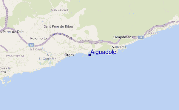 Aiguadolc location map