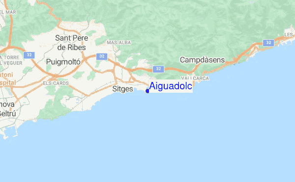 Aiguadolc location map