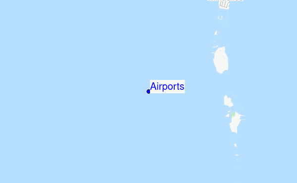 Airports location map