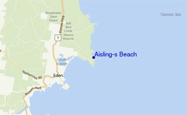 Aisling's Beach location map