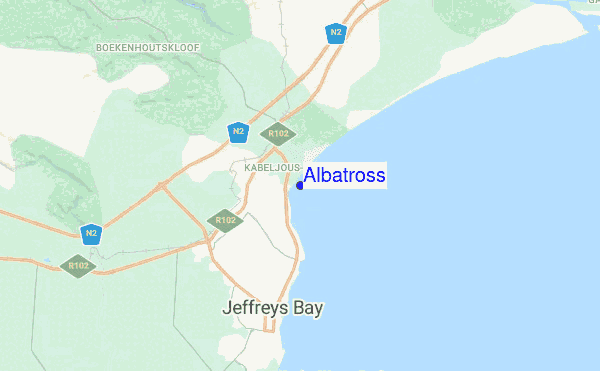 Albatross location map