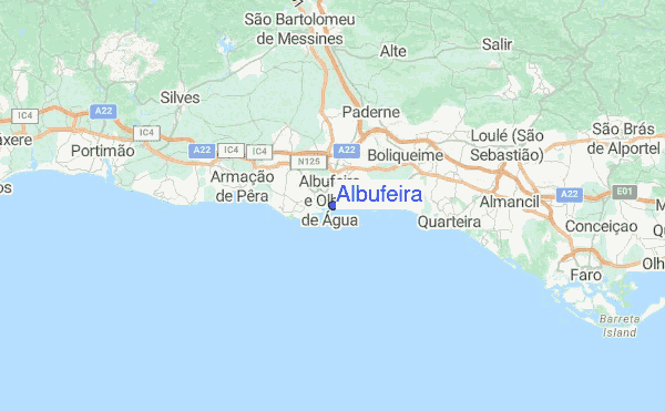 Albufeira Location Map