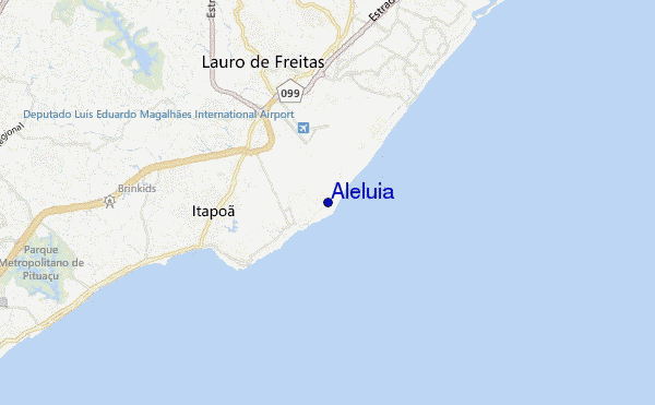 Aleluia location map