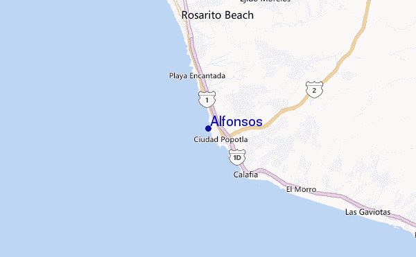 Alfonsos location map
