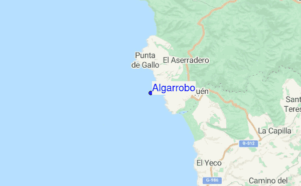 Algarrobo location map