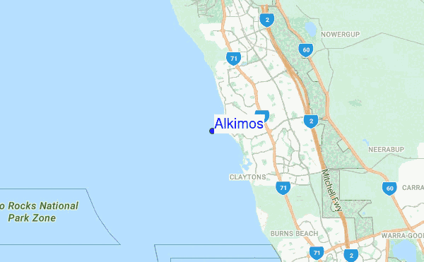 Alkimos location map