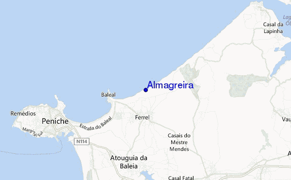 Almagreira location map