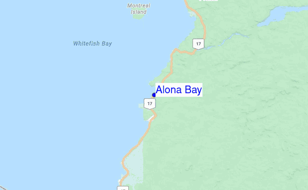 Alona Bay Location Map