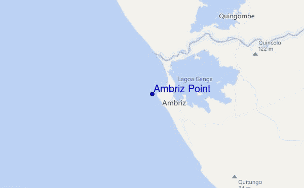Ambriz Point location map