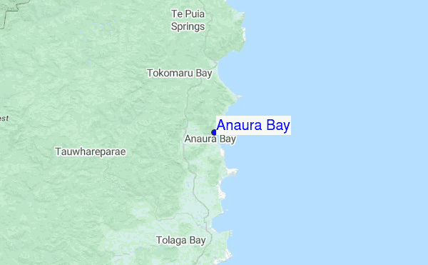 Anaura Bay Location Map