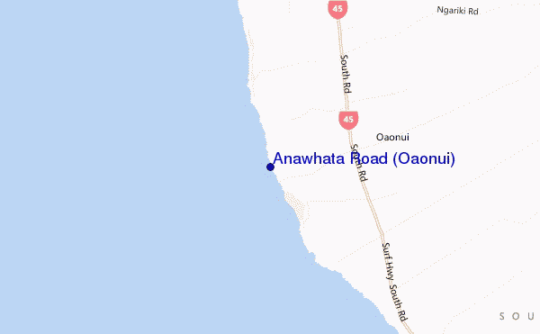 Anawhata Road (Oaonui) location map
