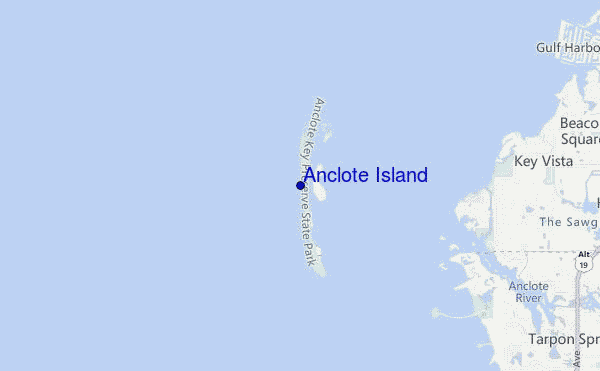 Anclote Island location map