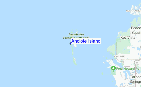 Anclote Island location map