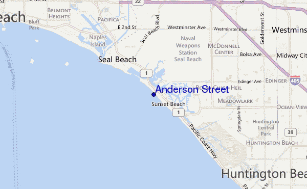 Anderson Street location map