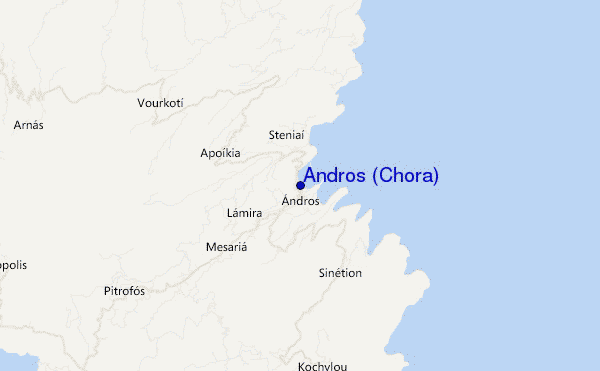 Andros (Chora) location map