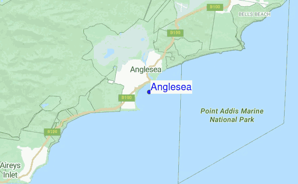 Anglesea location map