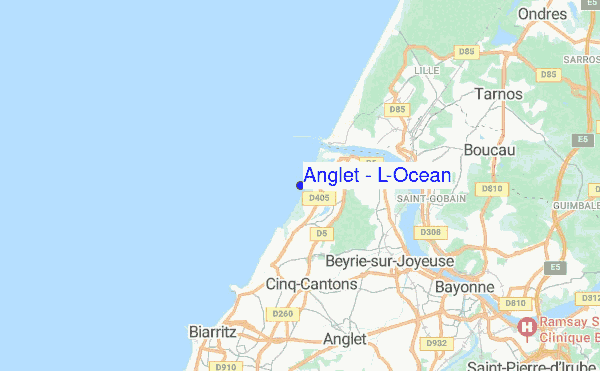 Anglet - L'Ocean location map