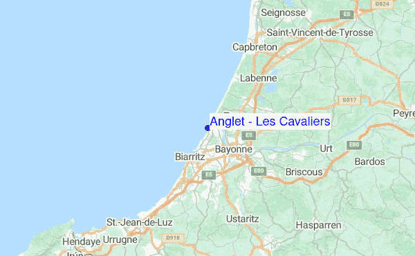 Anglet - Les Cavaliers Location Map