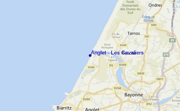 Anglet - Les Cavaliers location map