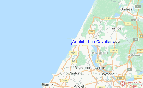 Anglet - Les Cavaliers location map