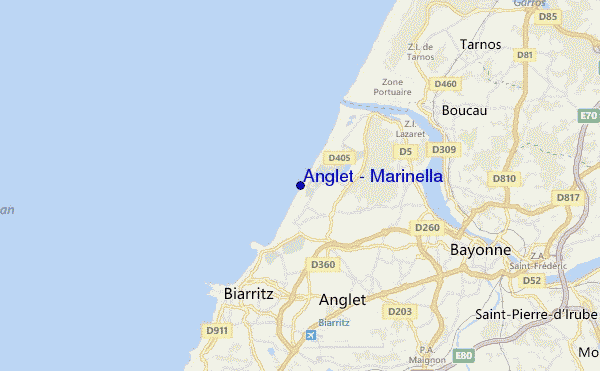 Anglet - Marinella location map