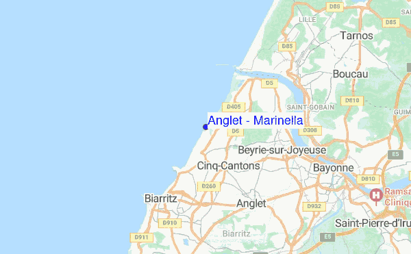 Anglet - Marinella location map