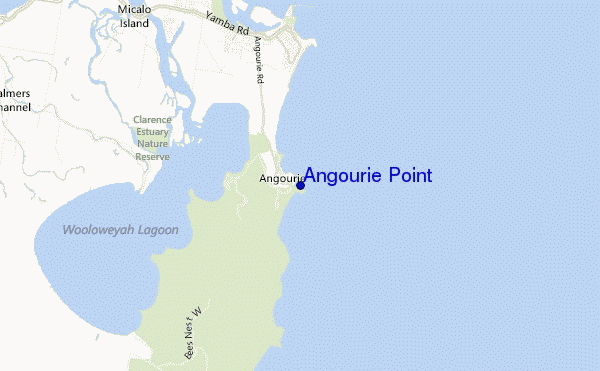 Angourie Point location map